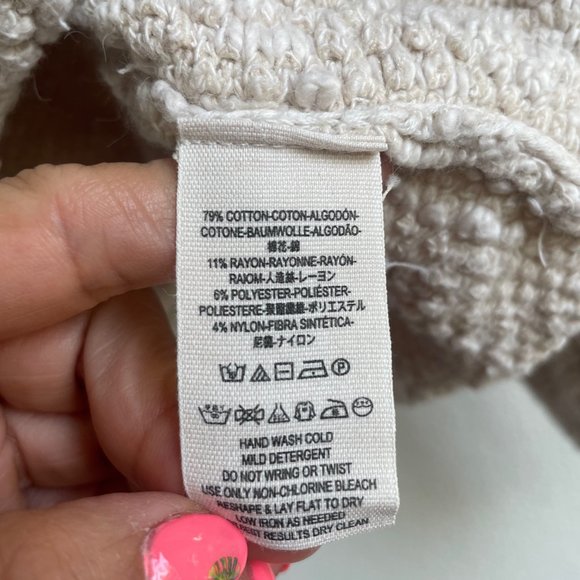 Freepeople Big Easy Cowl Neck Boxy Cropped Sweater - Picture 5 of 6